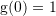 Rendered by QuickLaTeX.com {\mathrm g}(0)=1