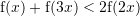Rendered by QuickLaTeX.com {\mathrm f}(x)+{\mathrm f}(3x)<2 {\mathrm f}(2x)