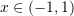 Rendered by QuickLaTeX.com x\in(-1,1)