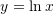 Rendered by QuickLaTeX.com y=\ln x