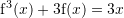 Rendered by QuickLaTeX.com {\mathrm f}^3(x)+3{\mathrm f}(x)=3x